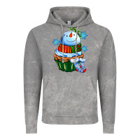 Cloud Rock snowman cupcake Vintage Hoodie - AdoDesignShop