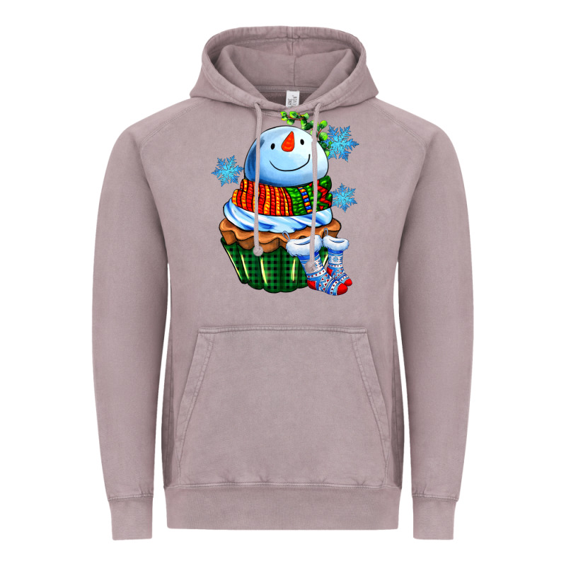 Snowman Cupcake Vintage Hoodie by AdoDesignShop | Teevron
