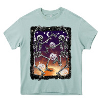 Arona halloween dancing skeletons stars Heavy Core Tee - BarkalooDesign