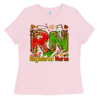 Bubblegum Pink registered nurse juneteenth Ladies Tee - Zillion Design Studio