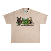 French Oak Leopard Peace Love Baby Chimpanzee Urban Heavy Tee - LillyAllenDesigns