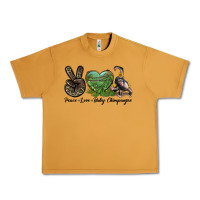 Peanut Butter Leopard Peace Love Baby Chimpanzee Urban Heavy Tee - LillyAllenDesigns