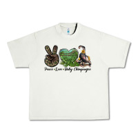 Pistachio Leopard Peace Love Baby Chimpanzee Urban Heavy Tee - LillyAllenDesigns