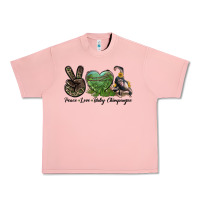Salmon Leopard Peace Love Baby Chimpanzee Urban Heavy Tee - LillyAllenDesigns
