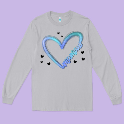 Mamaw Long Sleeve Tee Designed By Maliassmallbusiness