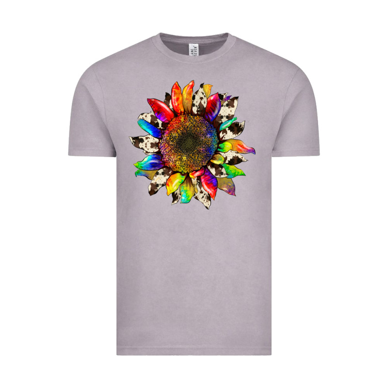 Tie Dye Sunflower With Cowhide Vintage Tee by Artiststas | Teevron