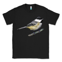 Black Black Capped Chickadee Classic Tee - LillyAllenDesigns