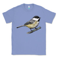 Colony Blue Black Capped Chickadee Classic Tee - LillyAllenDesigns