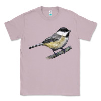 Lilac Black Capped Chickadee Classic Tee - LillyAllenDesigns