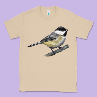 Black Capped Chickadee Classic Tee Designed By Lillyallendesigns