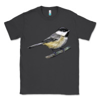 Smoke Black Capped Chickadee Classic Tee - LillyAllenDesigns