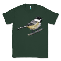 Sports Green Black Capped Chickadee Classic Tee - LillyAllenDesigns