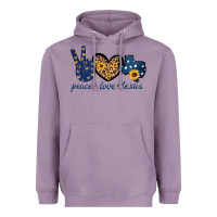 Lavender Peace Love Texas Heavyweight Hoodie - Bettercallsaul