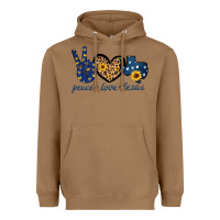 Toasted Coconut Peace Love Texas Heavyweight Hoodie - Bettercallsaul