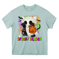 Arona Spooky Season Ghost Cat Heavy Core Tee - texasbilliewilder