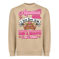 Mushroom As a Aquarius Girl I was Born with My Heart on my Sleeve and a mouth Heavyweight Sweatshirt - Jasminsmagicworld