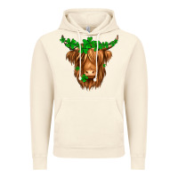 Vintage Artic St. Patrick’s Day Long Hair Shaggy Cow Vintage Hoodie - Jasminsmagicworld