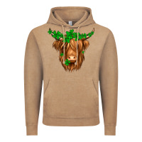 Vintage Coffee St. Patrick’s Day Long Hair Shaggy Cow Vintage Hoodie - Jasminsmagicworld