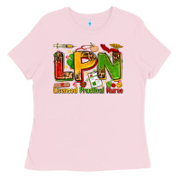 Bubblegum Pink licensed practical nurse Ladies Tee - Zillion Design Studio