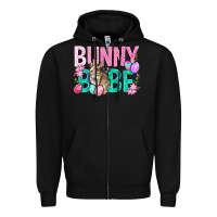Black Bunny Babe Easter Zipper Hoodie - BundleAndBundleShop
