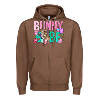 Chestnut Bunny Babe Easter Zipper Hoodie - BundleAndBundleShop