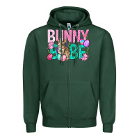 Sports Green Bunny Babe Easter Zipper Hoodie - BundleAndBundleShop