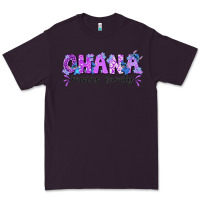 Plum ohana means family with stitch Premium Tee - texasbilliewilder
