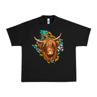 Black Texas map long haired shaggy cow Urban Heavy Tee - Jasminsmagicworld