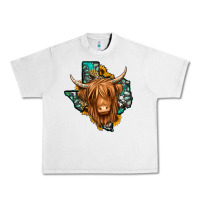 Lunar Rock Texas map long haired shaggy cow Urban Heavy Tee - Jasminsmagicworld
