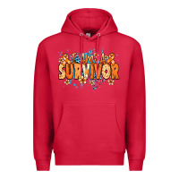 Cardinal I am a survivor orange ribbon Kidney Cancer Premium Hoodie - NancyCooperArtShop