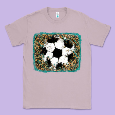 Glitter Football Leopard Classic Tee Designed By Ranaportraitstore