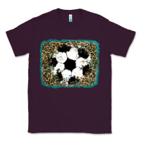 Plum glitter football leopard Classic Tee - RanaPortraitStore