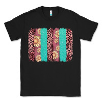 Black valentine's day floral leopard brushstroke Classic Tee - AdoDesignShop