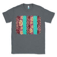 Charcoal Heather valentine's day floral leopard brushstroke Classic Tee - AdoDesignShop