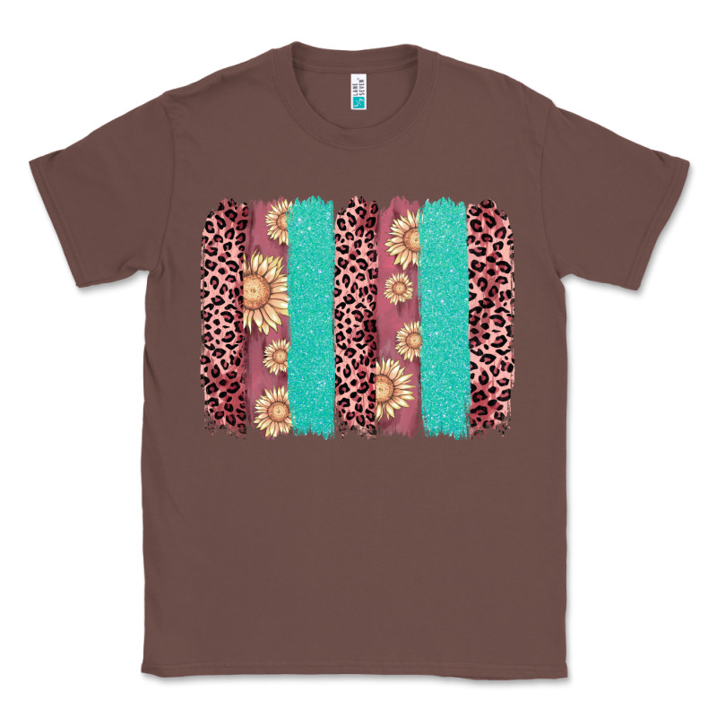 Valentine's Day Floral Leopard Brushstroke Classic Tee by AdoDesignShop | Teevron