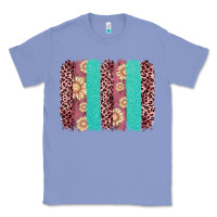 Colony Blue valentine's day floral leopard brushstroke Classic Tee - AdoDesignShop