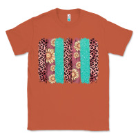 Copper valentine's day floral leopard brushstroke Classic Tee - AdoDesignShop