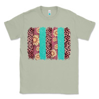 Matcha valentine's day floral leopard brushstroke Classic Tee - AdoDesignShop