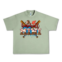 Oil Green baseball mini Urban Heavy Tee - AdoDesignShop