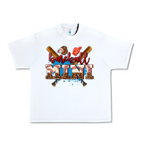 White baseball mini Urban Heavy Tee - AdoDesignShop