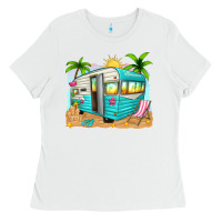 White summer caravan Ladies Tee - texasbilliewilder