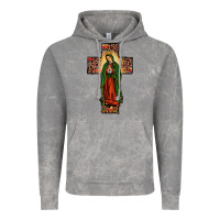 Cloud Rock our lady of Guadalupe cross Vintage Hoodie - JahusDesignShop