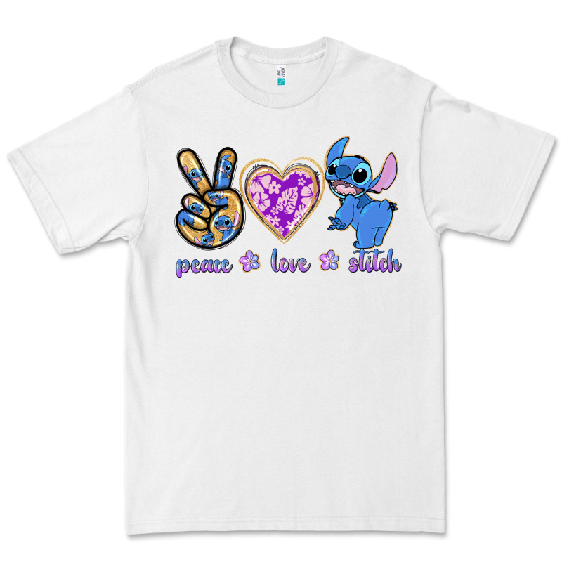 Peace Love Stitch Premium Tee by texasbilliewilder | Teevron