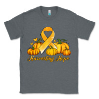 Charcoal Heather childhood cancer awareness month harvesting hope Classic Tee - Jasminsmagicworld
