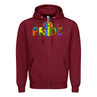 Burgundy Western Pride Zipper Hoodie - BundleAndBundleShop