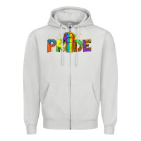 Dove Grey Western Pride Zipper Hoodie - BundleAndBundleShop