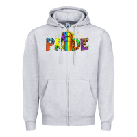 Heather Grey Western Pride Zipper Hoodie - BundleAndBundleShop