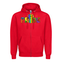 Red Western Pride Zipper Hoodie - BundleAndBundleShop