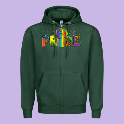Western Pride Zipper Hoodie Designed By Bundleandbundleshop