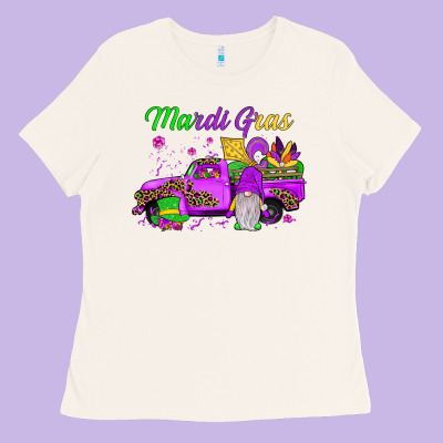 Mardi Gras Truck Gnome Ladies Tee Designed By Jahusdesignshop
